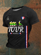 T-shirt à manches courtes imprimé Tour de France Homme